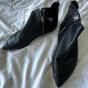Zara | Leather Ankle Booties